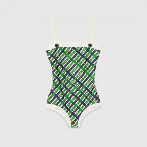 古驰/Gucci 闪亮平纹针织泳衣 738896-XHAHW-3616