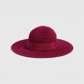 古驰/Gucci 钩编棉质宽边帽 747334-4HAY9-6474