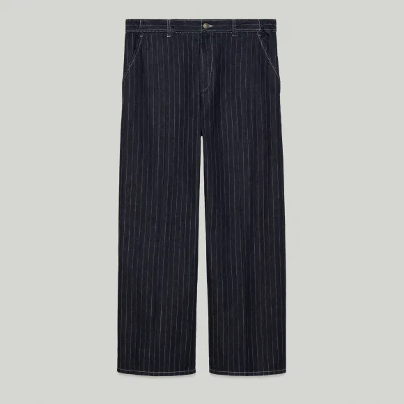 古驰/Gucci 条纹有机棉布裤 747702-XDCGB-4590
