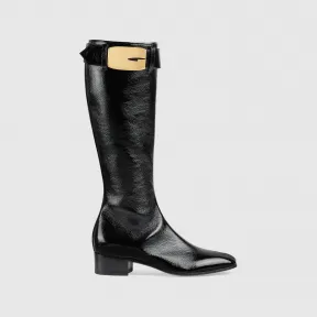 古驰/Gucci 复古 G 五金女靴 750493-AB800-1000