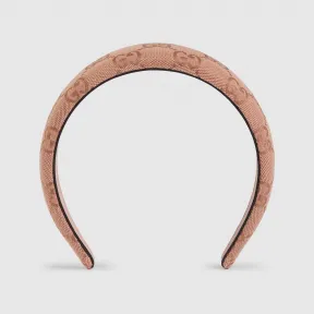 古驰/Gucci 粉色GG帆布发带 755038-4HG61-5400