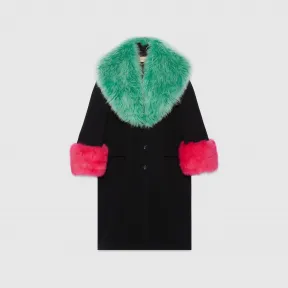 古驰/Gucci 羊毛羊绒大衣 759596-Z8BLJ-1043