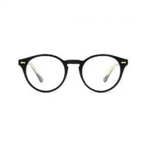 古驰/Gucci 黑色 logo 圆形眼镜 GG0738O001