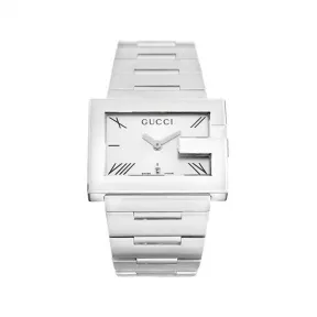 古驰/Gucci 系列 X 29.00 MM, rectangular 拉丝/抛光不锈钢 石英机芯 男表 YA100306