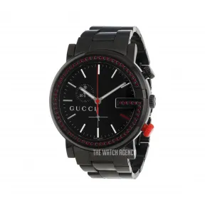古驰/Gucci G Chrono系列 44.00 MM 黑钢 石英机芯 中性表 YA101348