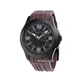 古驰/Gucci G-Timeless系列 45.00 MM 黑钢 石英机芯 男表 YA126203