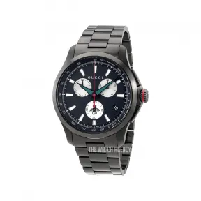 古驰/Gucci G-Timeless系列 44.00 MM 黑钢 石英机芯 男表 YA126268