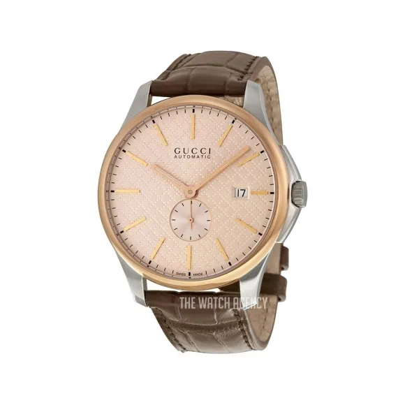 古驰/Gucci G-Timeless系列 40.00 MM 拉丝/抛光不锈钢 自动机械机芯 男表 YA126314