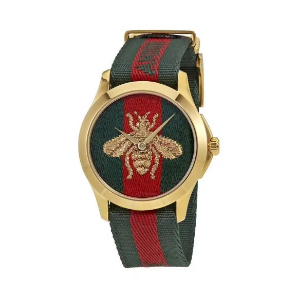 古驰/Gucci FEATURES系列 钢 石英机芯 女表 YA126487