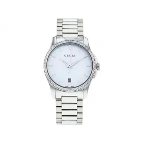 古驰/Gucci 精钢/钻 G-TIMELESS 手表 YA126543
