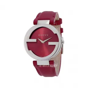 古驰/Gucci Interlocking系列 37.00 MM 拉丝/抛光不锈钢 石英机芯 女表 YA133321