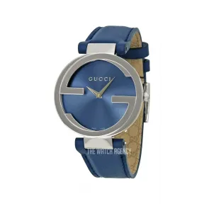 古驰/Gucci Interlocking系列 37.00 MM 拉丝/抛光不锈钢 石英机芯 女表 YA133322