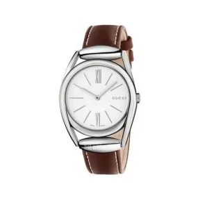 古驰/Gucci 系列 34.00 MM 拉丝/抛光不锈钢 石英机芯 女表 YA140402