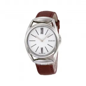 古驰/Gucci Horsebit系列 钢 石英机芯 女表 YA140403