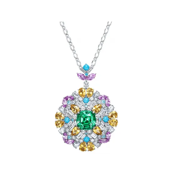 海瑞温斯顿/HarryWinston Winston Kaleidoscope绿⁠碧⁠玺坠链 802144