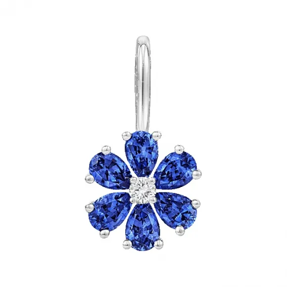 海瑞温斯顿/HarryWinston Forget-Me-Not蓝宝石和钻石幸运坠饰 CMSPRFFLRFMN