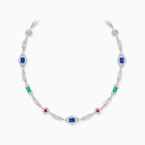 海瑞温斯顿/HarryWinston City Lights 彩色宝石和钻﻿石﻿项﻿链 NKMPRFNYCLG