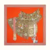 爱马仕/Hermes “草原马鞍”90厘米方巾 H003682S-02
