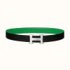 爱马仕/Hermes H Martelee皮带扣&双面皮腰带32毫米 H064549CK05-H074504CAAF095
