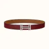 爱马仕/Hermes 方块H皮带扣&双面皮腰带32毫米 H066050CK05-H075394CAAC100