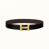 爱马仕/Hermes Constance皮带扣&双面皮腰带38毫米 H074562CUZ3-H077971CAAB090