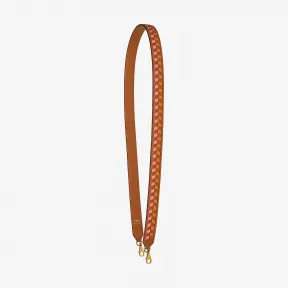 爱马仕/Hermes 米色 Tressage cuir chevron肩带25毫米 H076298CCAC070