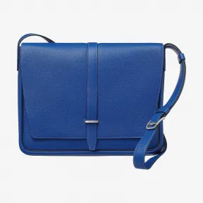 爱马仕/Hermes 蓝色 Steve light信差包 H076681CKO8
