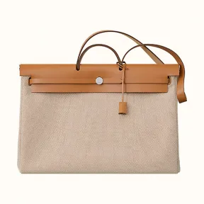 爱马仕/Hermes 米色 Herbag Zip retourne cabine手提包 H077785CKAC