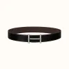爱马仕/Hermes H d'Ancre皮带扣&双面皮腰带38毫米 H077938CK05-H077971CAAB095