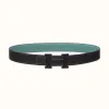 爱马仕/Hermes 5382皮带扣&双面皮腰带32毫米 H080029CY89-H073967CAAW105