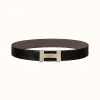 爱马仕/Hermes H Optique皮带扣&双面皮腰带38毫米 H080033CP2K-H077971CAAG115