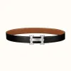 爱马仕/Hermes Farwest皮带扣&双面皮腰带32毫米 H081655CB86-H073967CAAA095