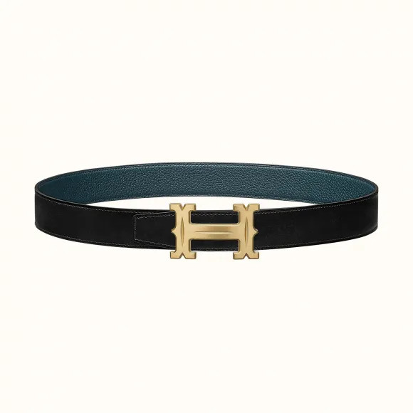 爱马仕/Hermes Farwest皮带扣&双面皮腰带32毫米 H081655CUZ3-H073967CAAD100