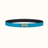 爱马仕/Hermes Bubbles belt皮带扣&双面皮腰带24毫米 H081665CDZ2-H052150CADZ090