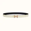 爱马仕/Hermes Bubbles belt皮带扣&双面皮腰带24毫米 H081665CDZ2-H052150CAET085