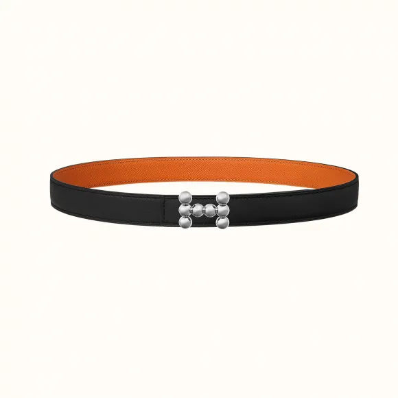 爱马仕/Hermes Bubbles belt皮带扣&双面皮腰带24毫米 H081665CK05-H052150CABW080