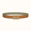 爱马仕/Hermes Inside H皮带扣&双面皮腰带32毫米 H081669CP2K-H073996CAAG085