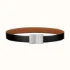 爱马仕/Hermes Typo皮带扣&双面皮腰带32毫米 H081751CB86-H073967CAAA110