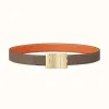 爱马仕/Hermes Typo皮带扣&双面皮腰带32毫米 H081751CUZ3-H075394CAAX110