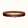 爱马仕/Hermes Odyssee皮带扣&双面皮腰带32毫米 H081754CP2K-H073967CAAX085