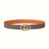 爱马仕/Hermes Odyssee皮带扣&双面皮腰带32毫米 H081754CP2K-H075394CAAX110