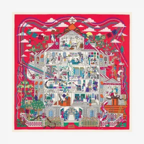 爱马仕/Hermes 灰色 “霓彩丝邸”140厘米披肩 H242941S_03