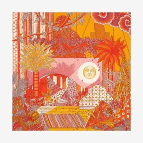 爱马仕/Hermes 红色 “仲夏夜之梦”140厘米披肩 H243228S_04