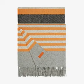 爱马仕/Hermes 白色 “马毯条纹”长披肩 H269032S_01