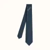 爱马仕/Hermes H Marin皮革贴饰领带 H356229T-01