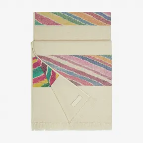 爱马仕/Hermes 橙色 “条纹彩虹”长披肩 H699055S_03