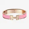 爱马仕/Hermes 玫瑰色 Clic H手镯 H700001FO5JPM