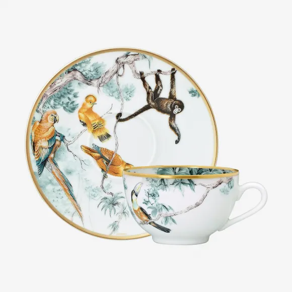 爱马仕/Hermes  “赤道丛林”早餐杯与杯碟 P038016P