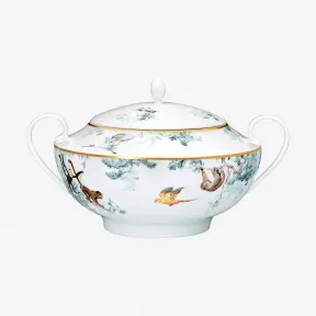 爱马仕/Hermes  “赤道丛林”带盖汤碗 P038029P