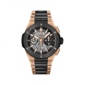 宇舶/Hublot Big Bang系列 42MM 缎面及抛光18K王金和陶瓷 自动机械机芯 男表 451.OM.1180.OM